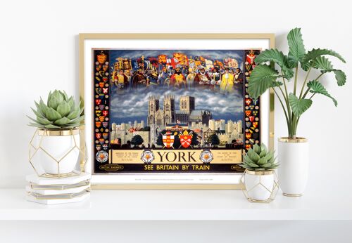 York - See Britain By Train - 11X14” Premium Art Print