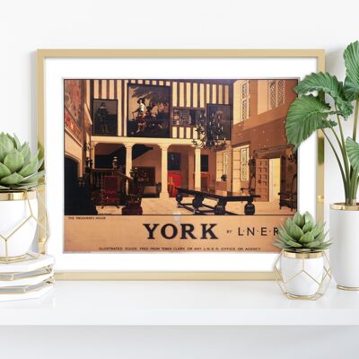 York The Treasurers House - Impresión de arte premium de 11X14"
