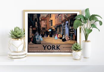 York, ville fortifiée des temps anciens Lner - Impression d'art premium