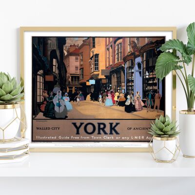 York, Walled City Of Ancient Days Lner - Premium Art Print