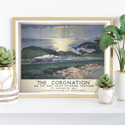 La coronación entrando en Escocia - 11X14" Premium Art Print