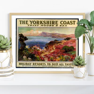 Yorkshire Coast Twixt Moors And Sea - Stampa d'arte premium