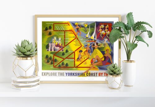 Explore The Yorkshire Coast By Train - Premium Art Print