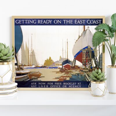 Getting Ready On The East Coast Lner - Premium Art Print