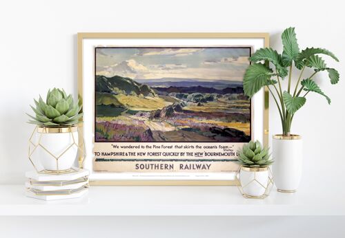 Southern Railway Hampshire, New Forest Art Print
