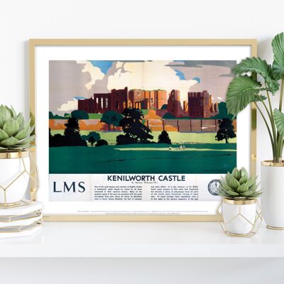 Kenilworth Castle Lms – Premium-Kunstdruck im Format 11 x 14 Zoll