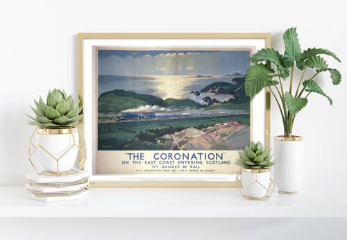The Coronation On East Coast Entering Scotland - Art Print