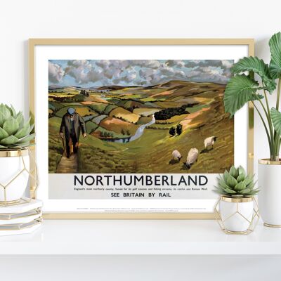 Northumberland, el condado más al norte de Inglaterra Lámina artística