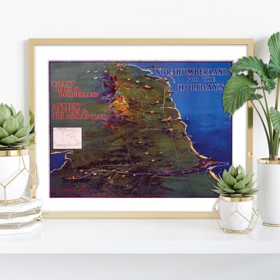 Northumberland per le vacanze - Stampa artistica premium 11 x 14".