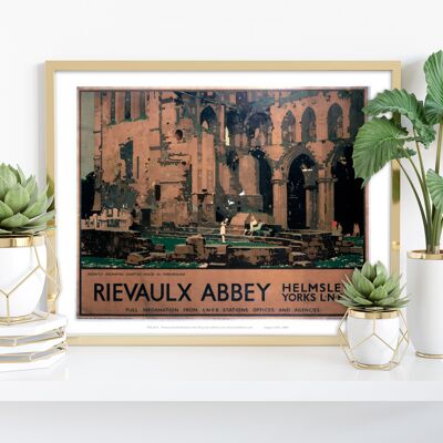 Rievaulx Abbey - Helmsley Station Yorkshire Kunstdruck