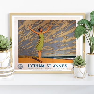 Lytham St Annes - Stampa d'arte premium 11 x 14".