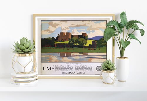 Rhuddlan Castle - 11X14” Premium Art Print