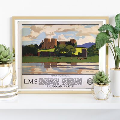 Rhuddlan Castle – Premium-Kunstdruck im Format 11 x 14 Zoll