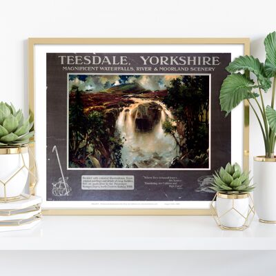 Teesdale Yorkshire - 11 x 14" stampa d'arte premium