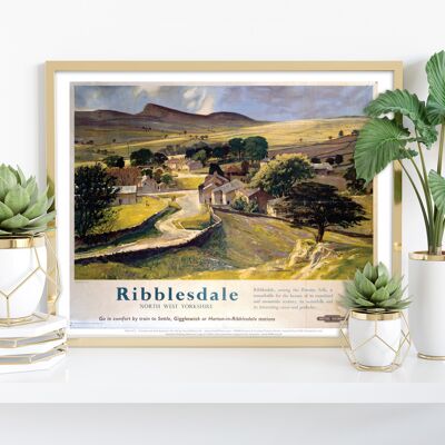 Ribblesdale, North West Yorkshire - Stampa d'arte premium 11 x 14".