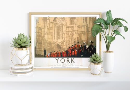 York, Cathedral Procession - 11X14” Premium Art Print