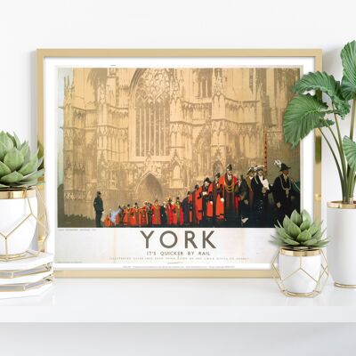 York, procesión de la catedral - 11X14" Premium Art Print
