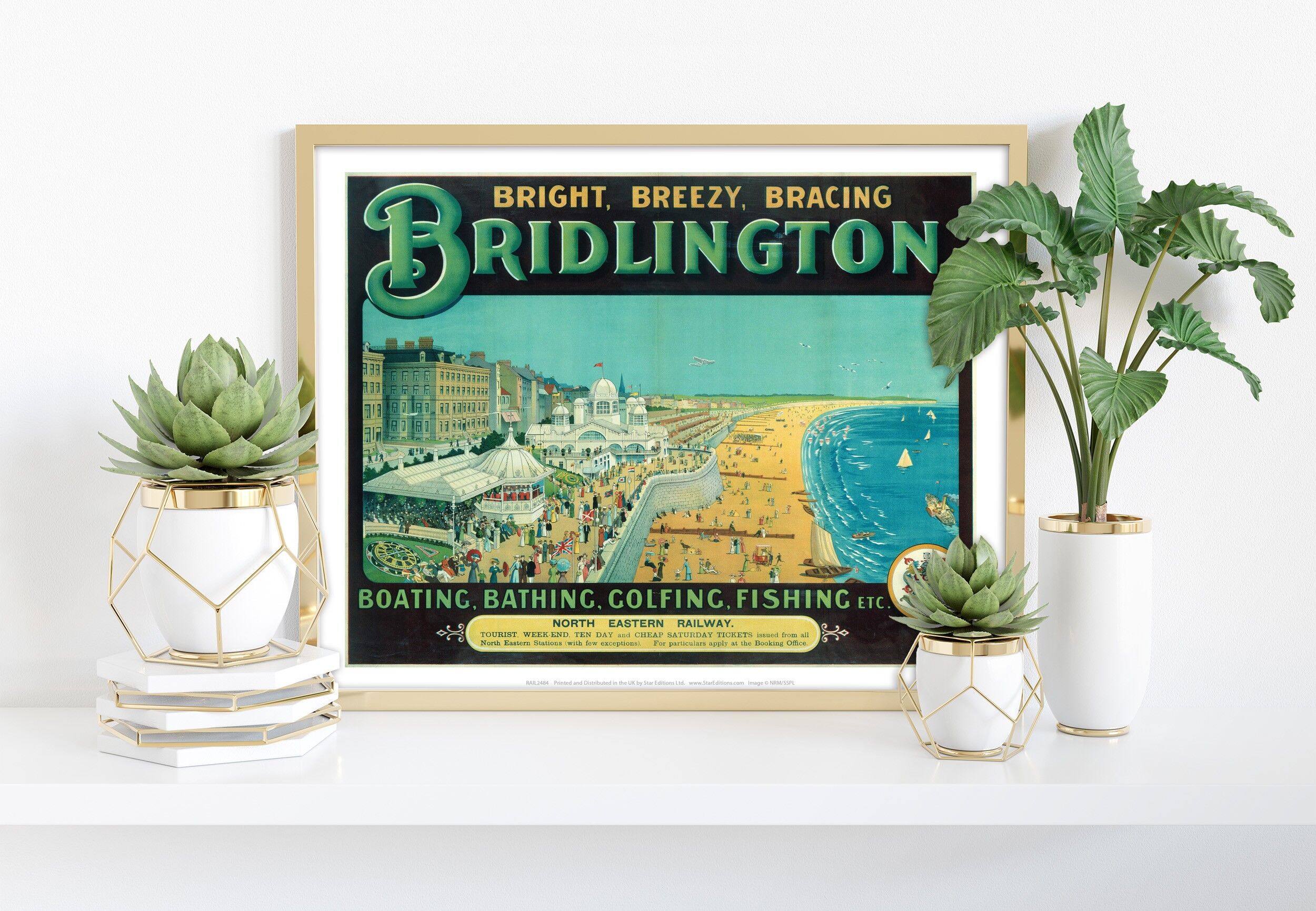 Bridlington - Luminoso, ventilato, tonificante - Stampa d'arte premium