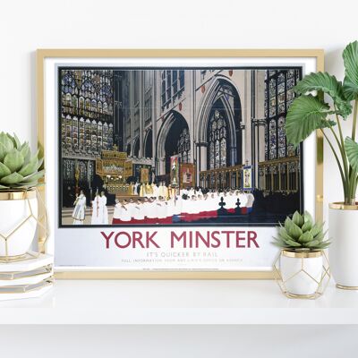 Catedral de York - Impresión de arte premium de 11X14"