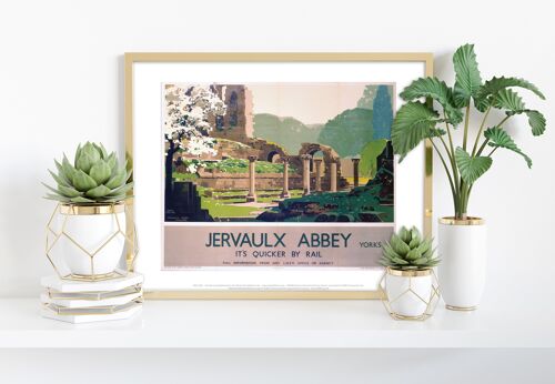 Jervaulx Abbey - Yorkshire Lner - 11X14” Premium Art Print