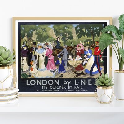 Londra di Lner - Stampa artistica premium 11 x 14".