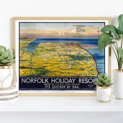 Norfolk Holiday Resorts - 11X14” Premium Art Print