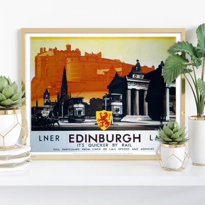 Edimburgo, è più veloce in treno - Stampa artistica premium 11 x 14".