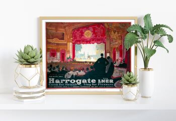 Harrogate Venez pour la santé - The Royal Hall Lner Impression artistique