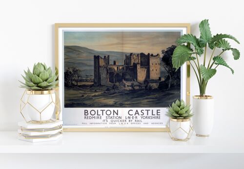 Bolton Castle, Yorkshire - 11X14” Premium Art Print