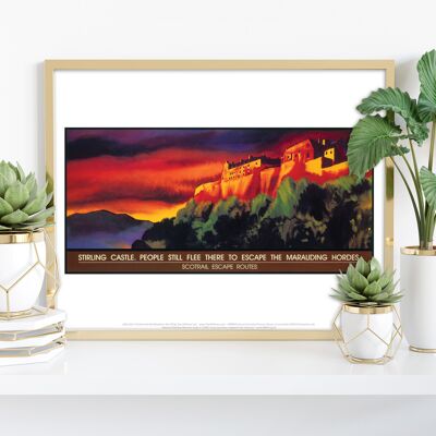 Castello di Stirling - Stampa artistica premium 11 x 14".