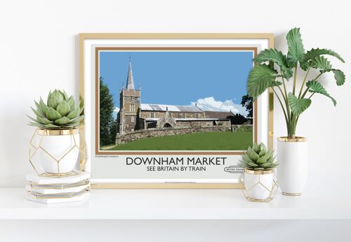 Downham Market - See Britain By Train - Premium Art Print