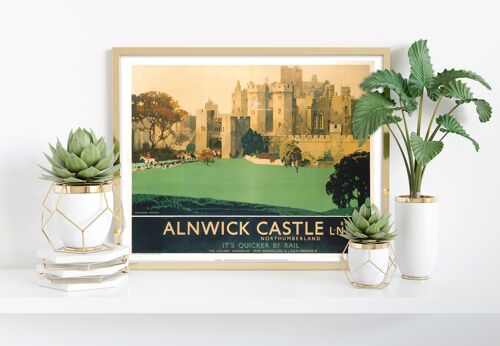 Alnwick Castle, Northumberland - 11X14” Premium Art Print