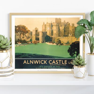 Alnwick Castle, Northumberland – Premium-Kunstdruck im Format 11 x 14 Zoll