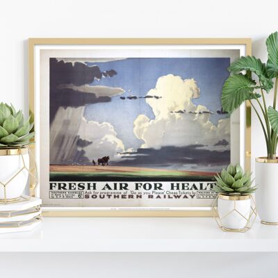 Frische Luft für die Gesundheit – Premium-Kunstdruck im Format 11 x 14 Zoll