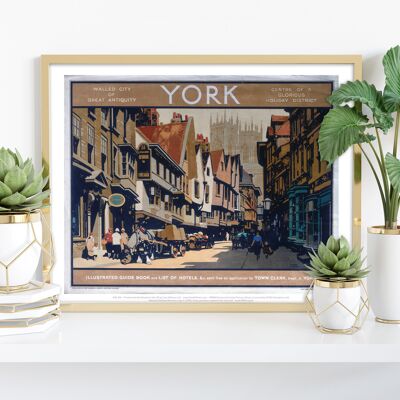 York, ciudad amurallada de gran antigüedad - Impresión de arte premium