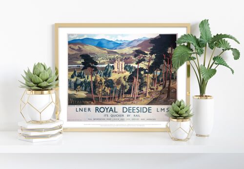 Royal Deeside Lner Lms Braemar Castle - Premium Art Print