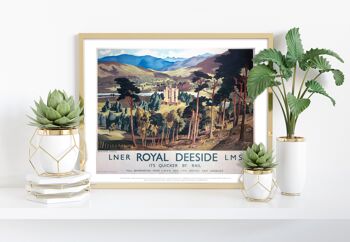 Château Royal Deeside Lner Lms Braemar - Impression artistique Premium