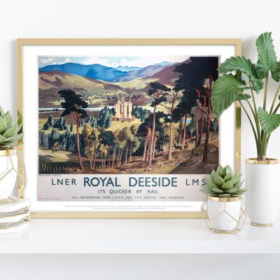 Royal Deeside Lner Lms Braemar Castle - Premium Art Print