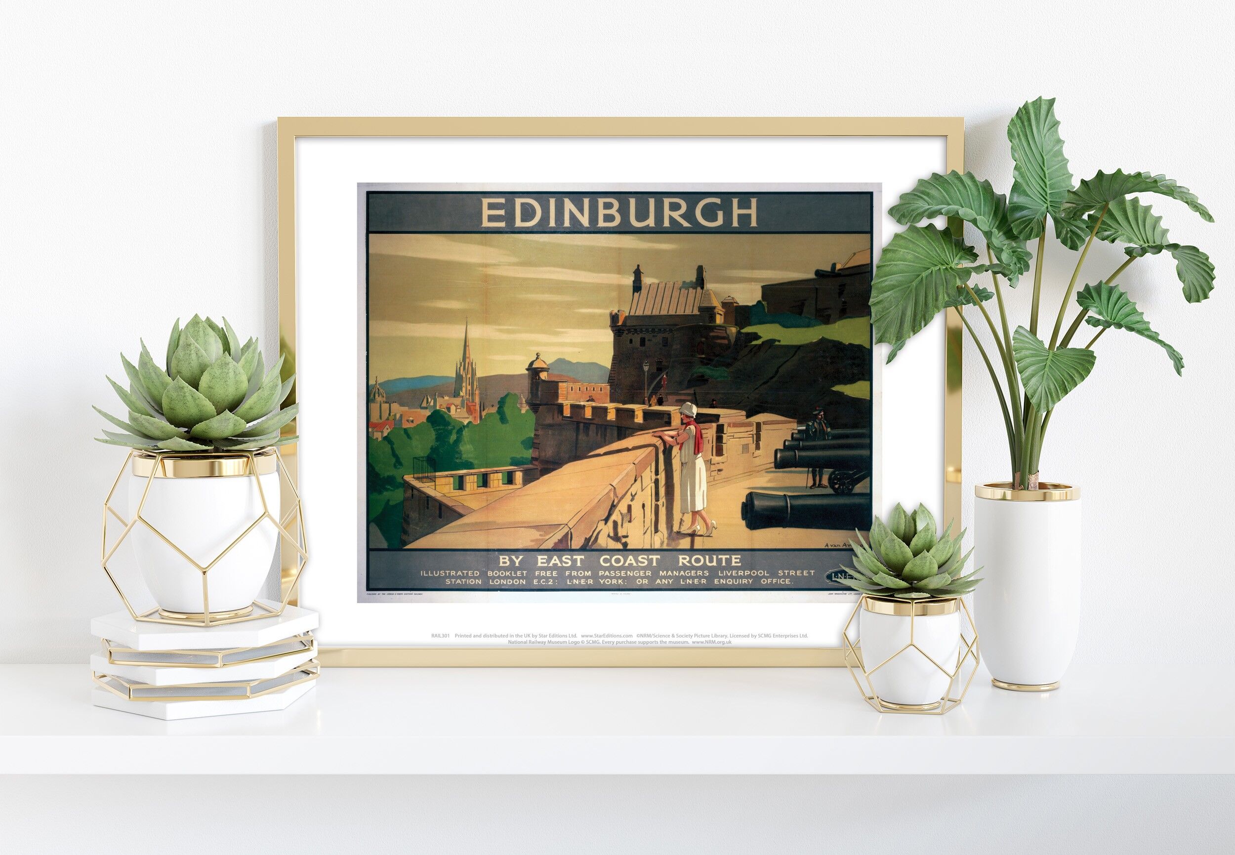 Edimburgo merli - 11 x 14" stampa d'arte premium