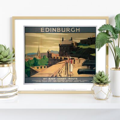 Edinburgh Zinnen – Premium-Kunstdruck im Format 11 x 14 Zoll