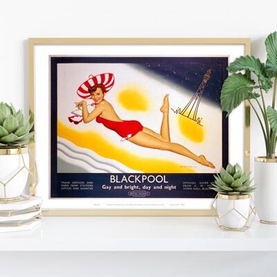 Blackpool, Gay and Bright – Premium-Kunstdruck im Format 11 x 14 Zoll