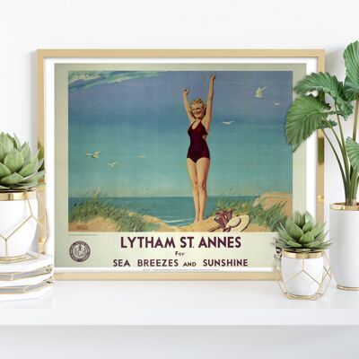 Lytham St Annes per le brezze marine - 11 x 14" stampa d'arte premium