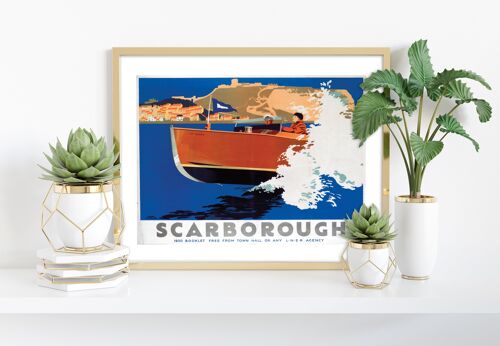 Scarborough - Speed Boat - 11X14” Premium Art Print