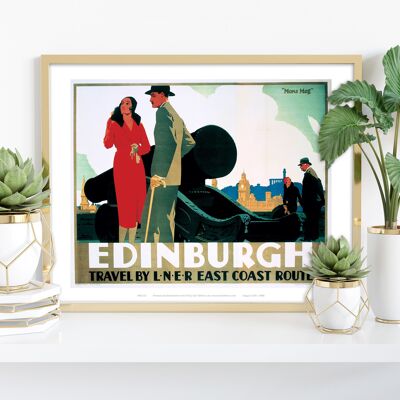 Edinburgh Couple By Cannon – Premium-Kunstdruck im Format 11 x 14 Zoll