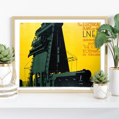 Electrical Plant Coals The Flying Scotsman - Art Print