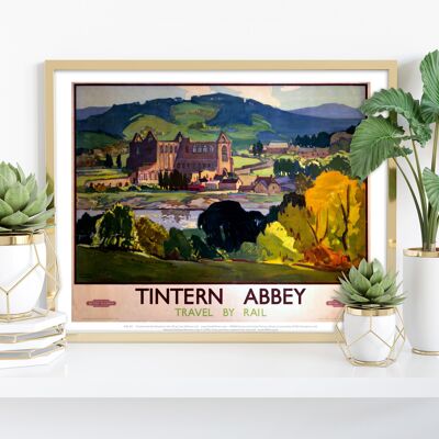 Tintern Abbey, Travel By Rail - 11X14” Premium Art Print