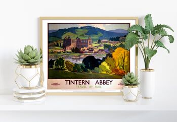 Abbaye de Tintern, voyage en train - 11X14" Premium Art Print