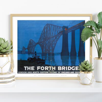 The Forth Bridge - Impresión de arte premium de 11X14"