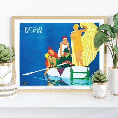 East Coast By Lner – Boot – Premium-Kunstdruck, 27,9 x 35,6 cm