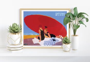 East Coast By Lner - Parapluie Rouge - 11X14" Premium Art Print